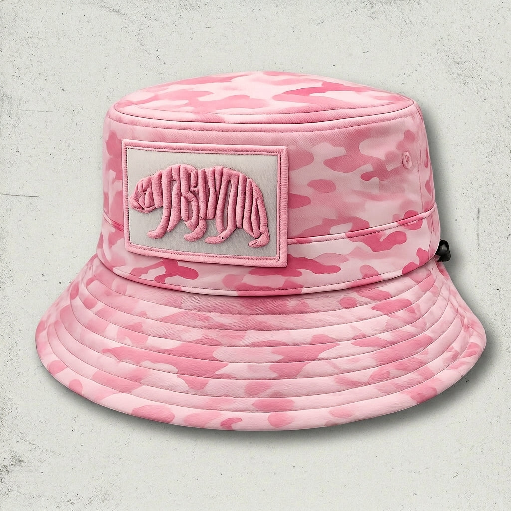 Pink Camo Reversible Bucket