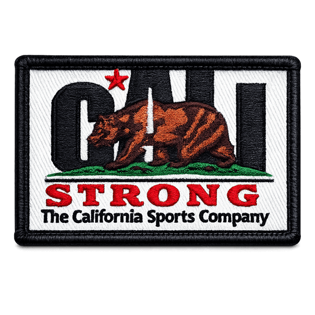 Patch moral brodé à crochet et boucle original CALI Strong
