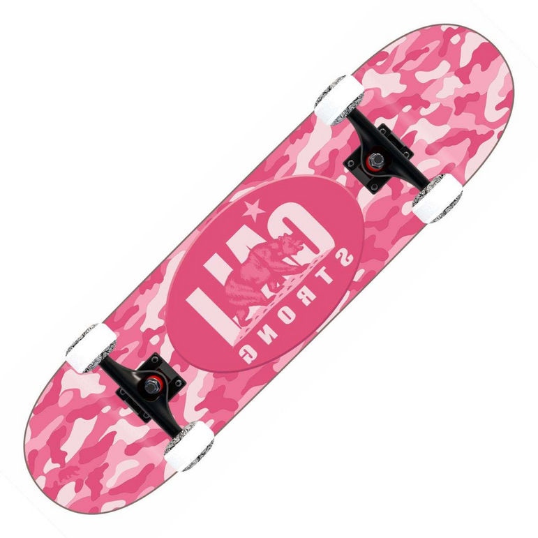 CALI Strong Urban Camo Rose Skateboard Trick Complet