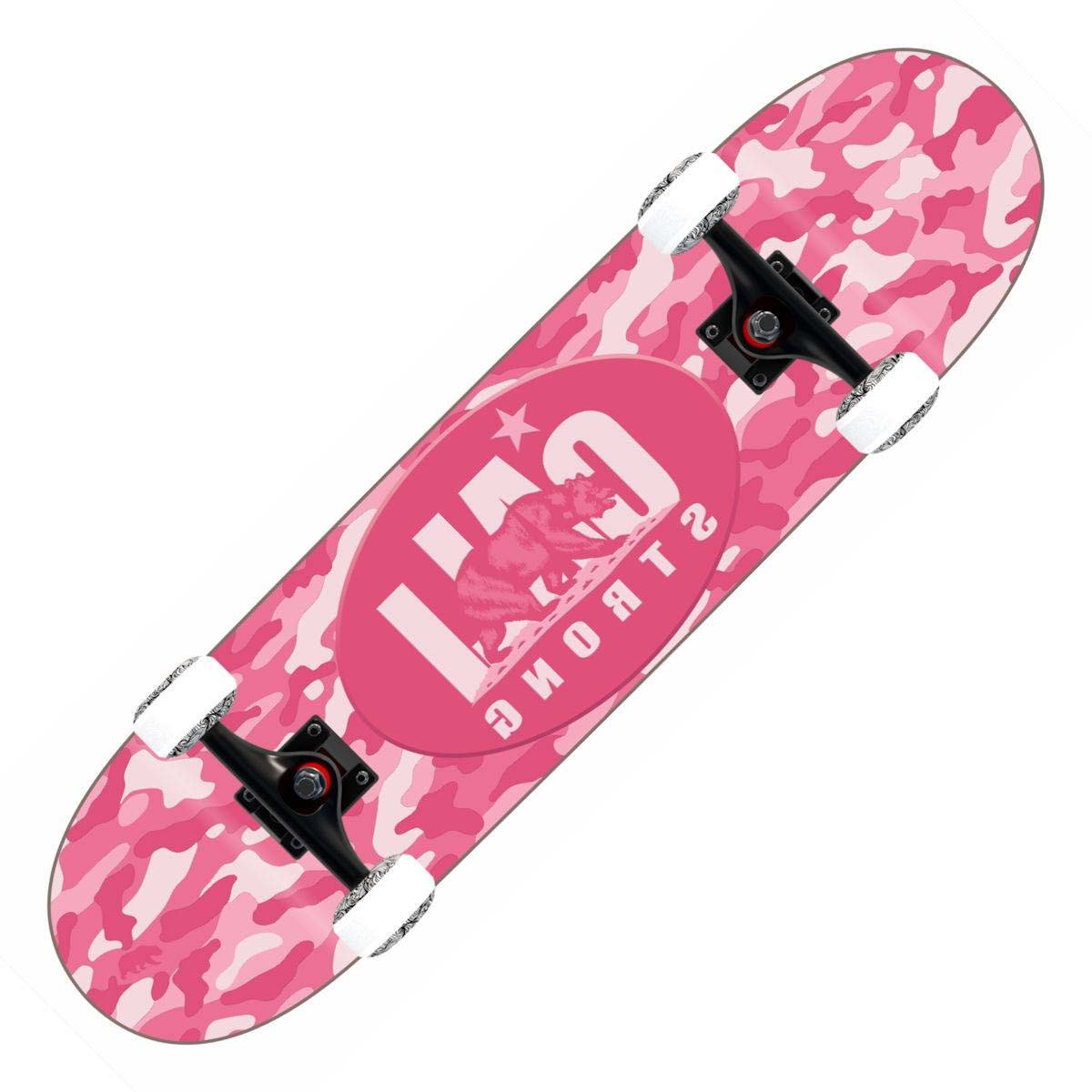 CALI Strong Urban Camo Rose Skateboard Trick Complet
