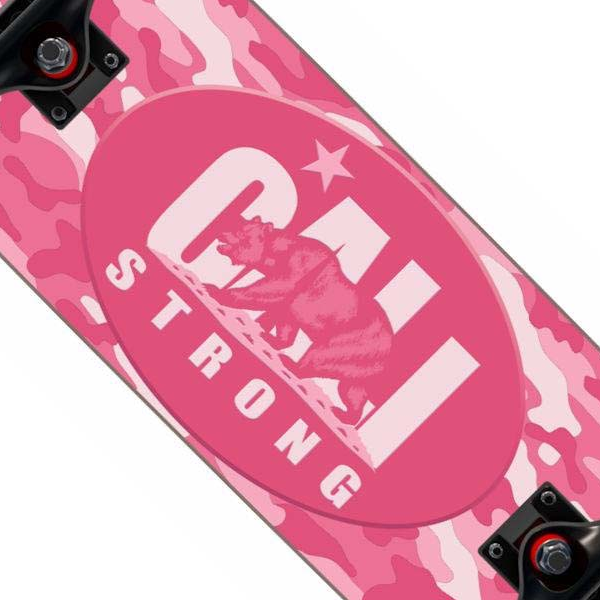 CALI Strong Urban Camo Rose Skateboard Trick Complet