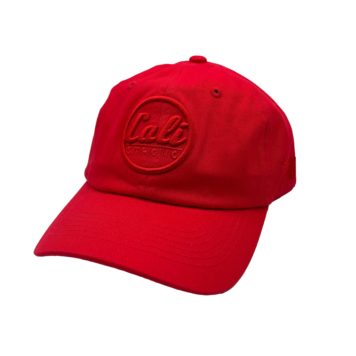 Classic Dad Hat Red Red