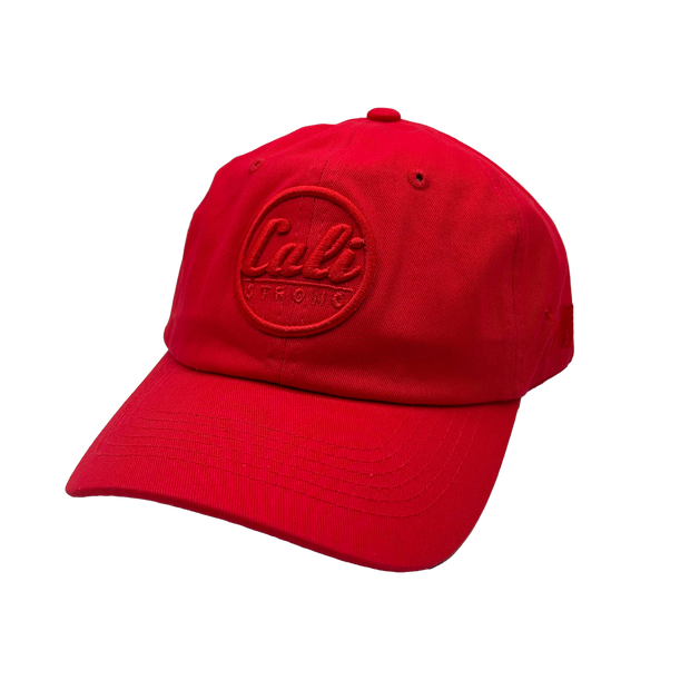 Classic Dad Hat Red Red