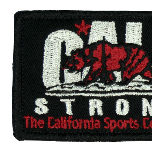 CALI Strong Original Noir Rouge Brodé Crochet et Boucle Moral Patch