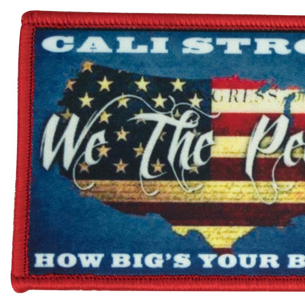 CALI Strong We The People Patch moral sublimé à crochet et boucle