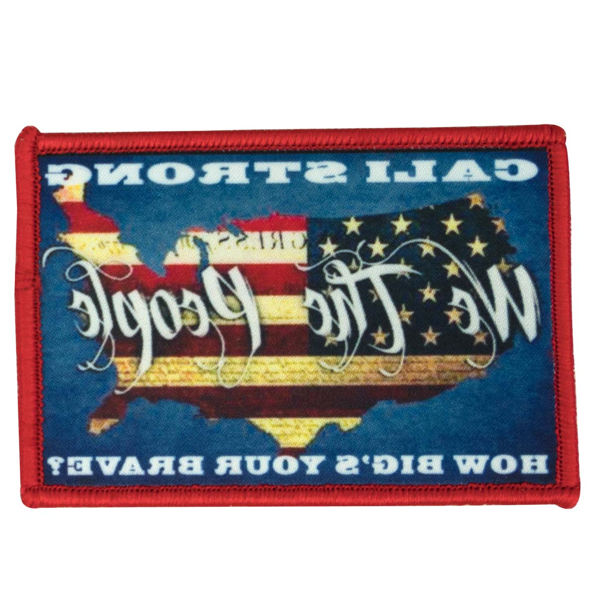 CALI Strong We The People Patch moral sublimé à crochet et boucle