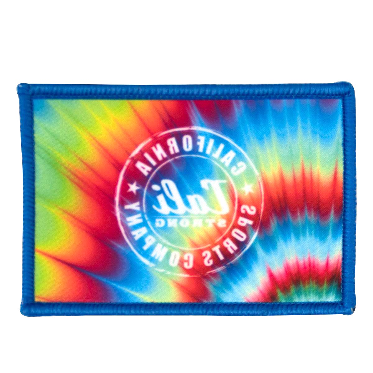 Patch moral à crochet et boucle sublimé CSC CALI Strong Tie Dye