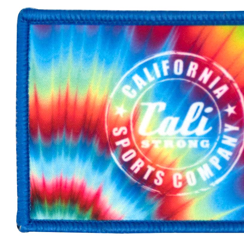 Patch moral à crochet et boucle sublimé CSC CALI Strong Tie Dye