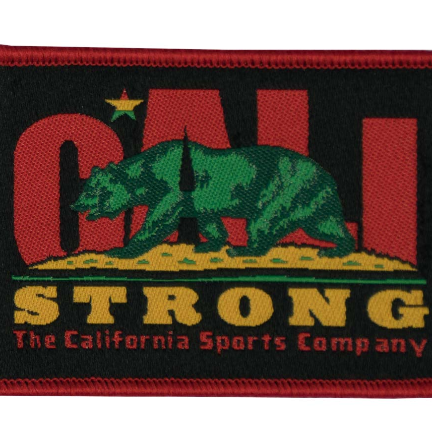 CALI Strong Original Rasta Brodé Hook-and-Loop Morale Patch