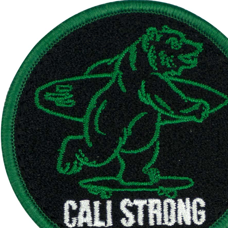 Bear Black Green Patch
