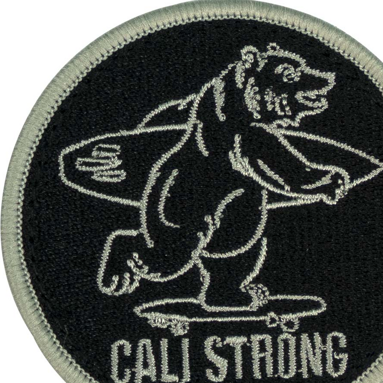 Bear Black Silver Patch