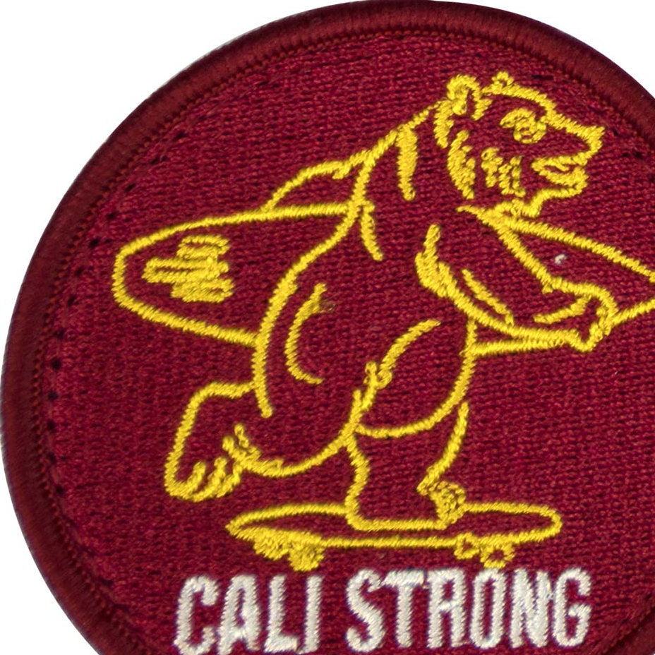Bear Maroon Gold Patch