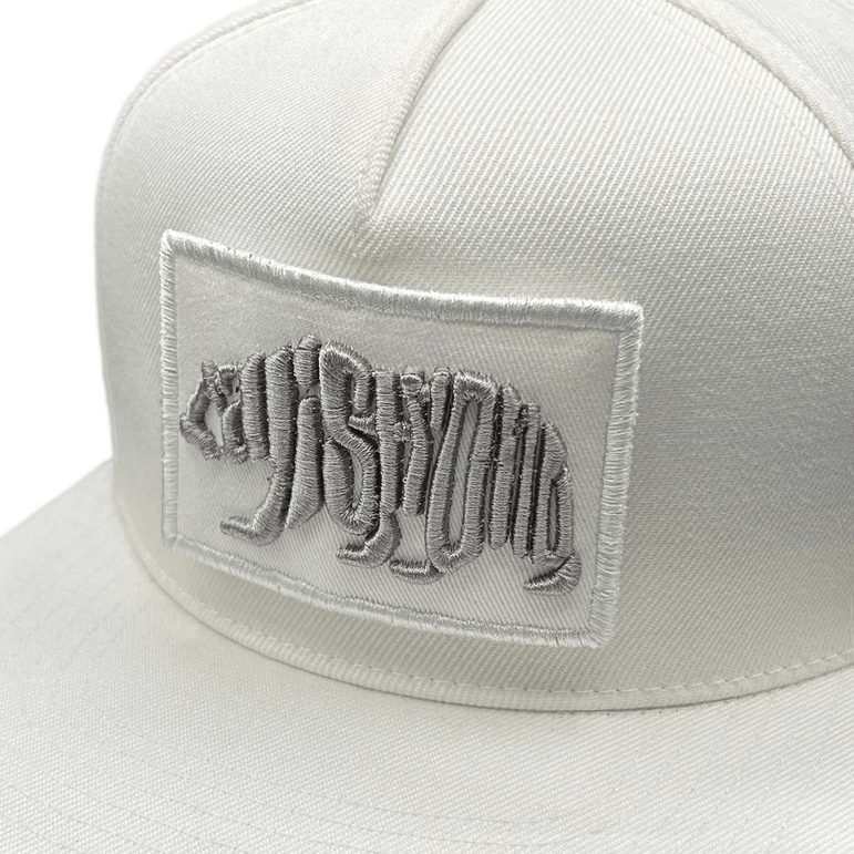 Word Bear Hat Flat White