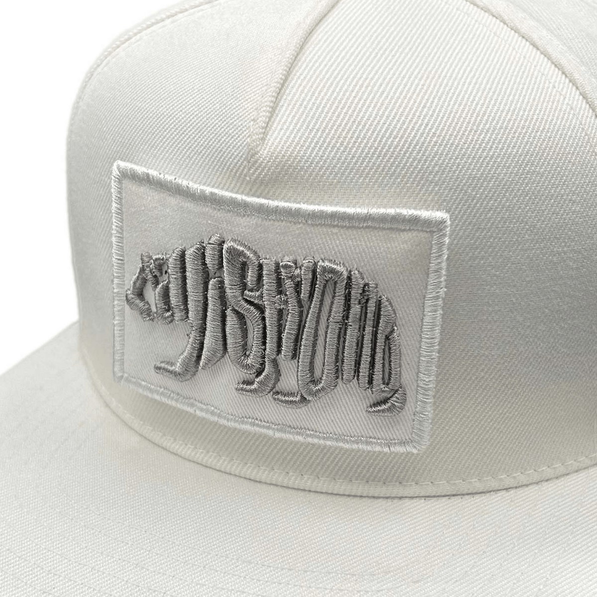 Word Bear Hat Flat White