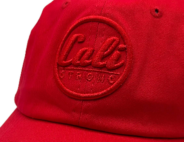 Classic Dad Hat Red Red