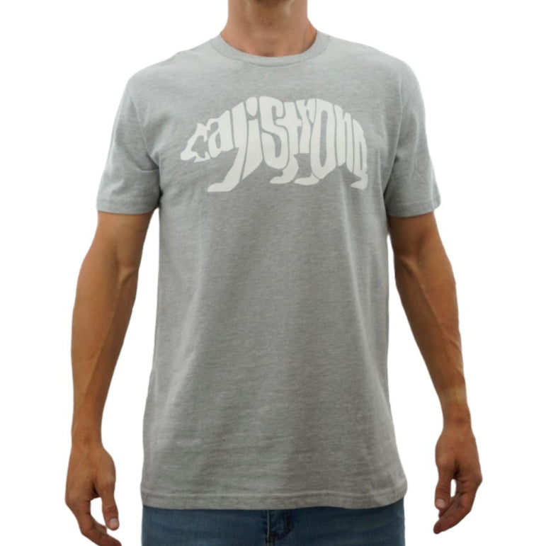 CALI Strong Word Bear Max T-shirt Grey Glow in the Dark - T-Shirt - Image 1 - CALI Strong