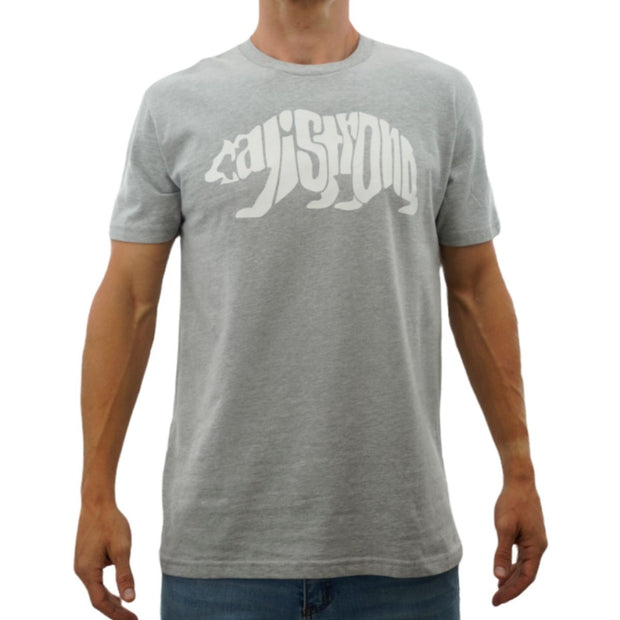 CALI Strong Word Bear Max T-shirt Grey Glow in the Dark - T-Shirt - Image 1 - CALI Strong