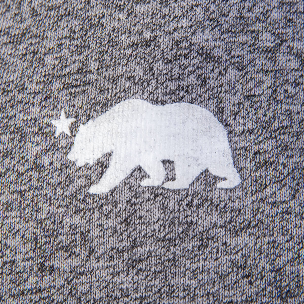 California Champion Performance Hooded T-shirt Heather Gray Glow in the Dark - T-Shirt - Image 6 - CALI Strong