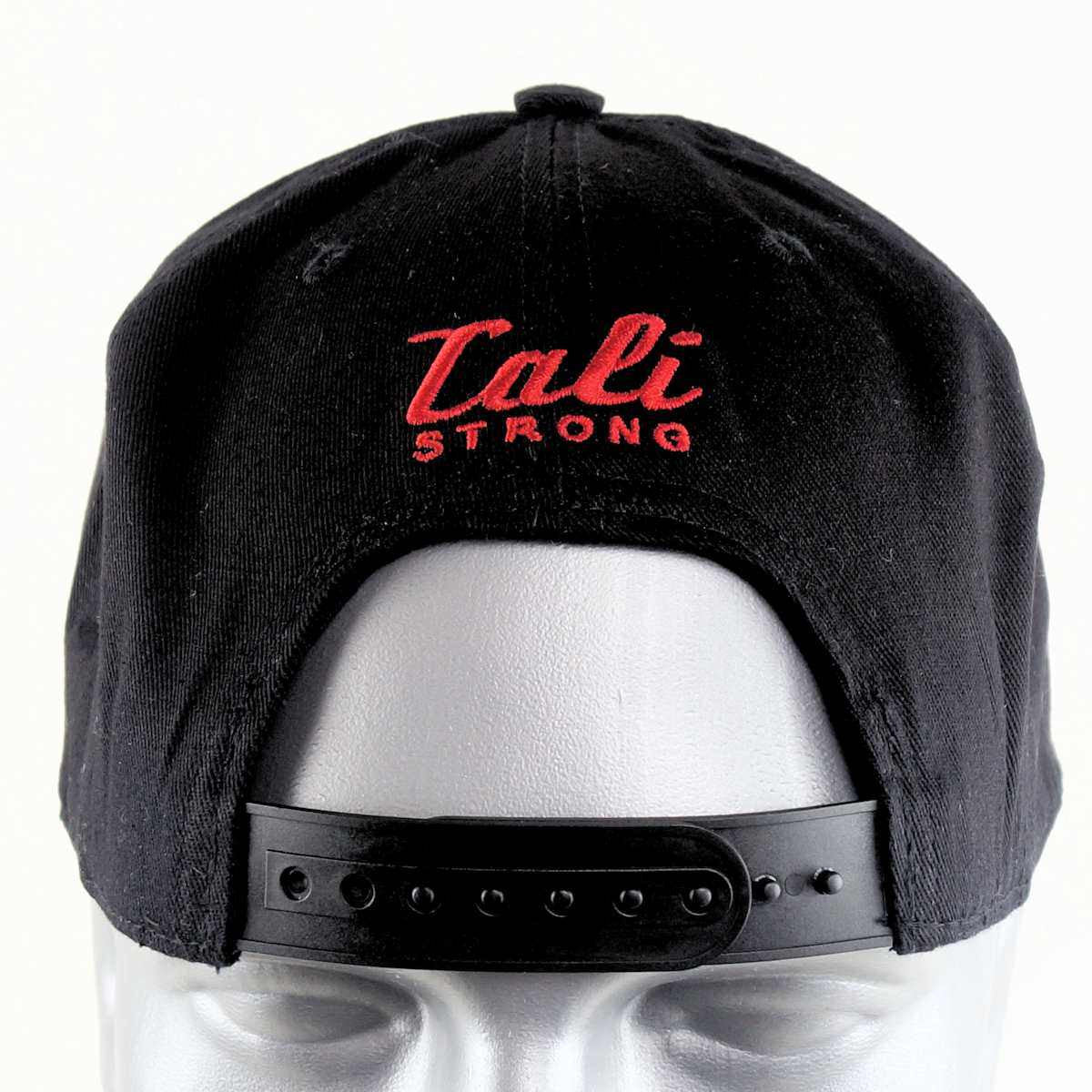Mean Bear Flat Bill Snapback Black - Headwear - Image 3 - CALI Strong