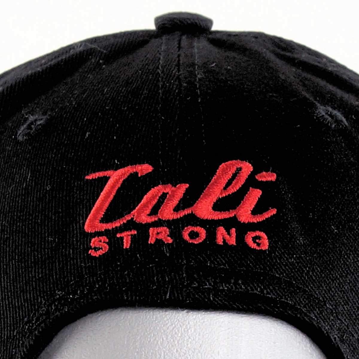 Mean Bear Flat Bill Snapback Black - Headwear - Image 4 - CALI Strong