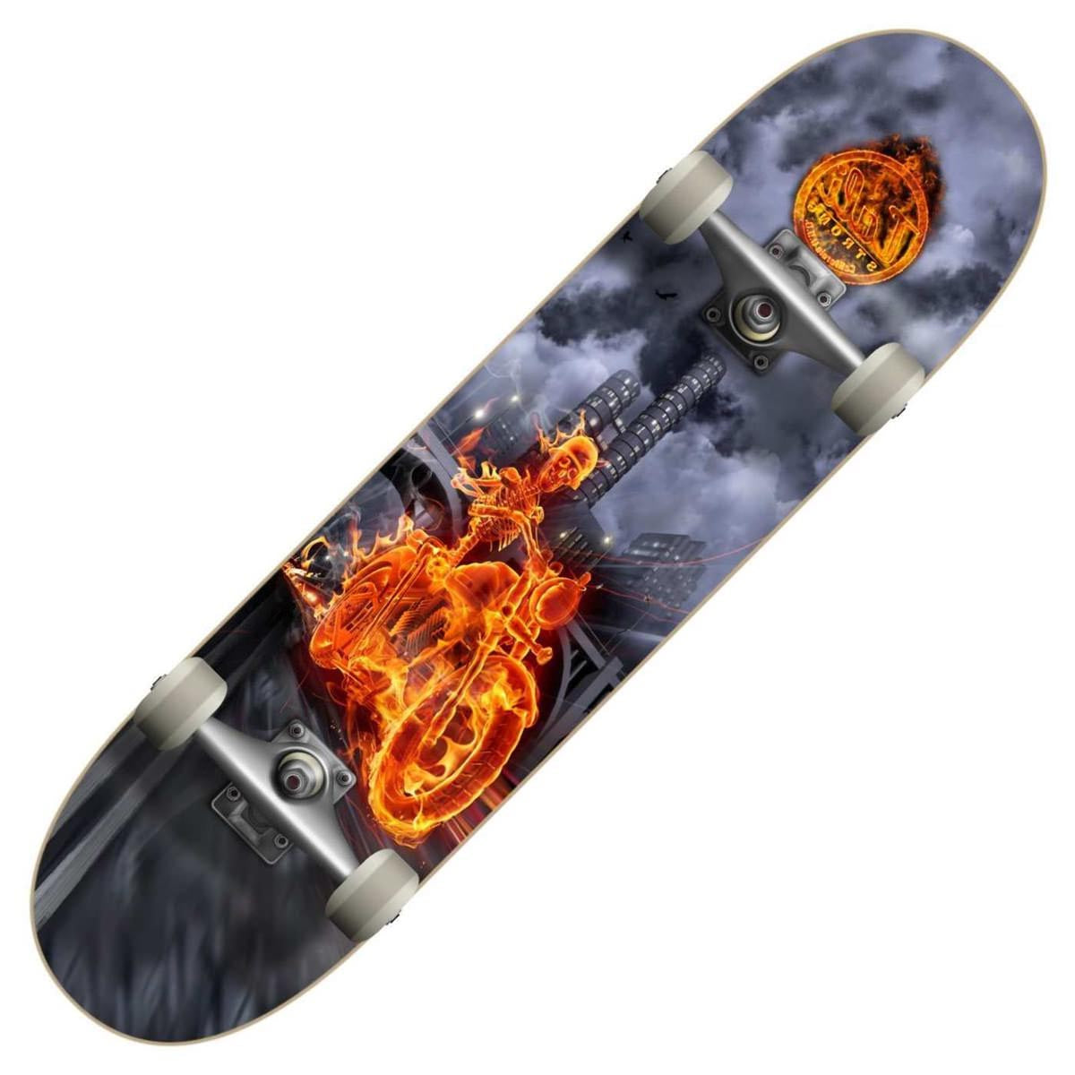 CALI Strong Flame Rider Skateboard Trick Complete - Trick Skateboard - Image 1 - CALI Strong
