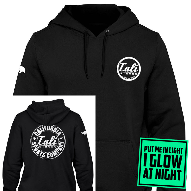 CALI Strong Classic Glow in the Dark Black Hoodie Sweatshirt - Hoodie - Image 1 - CALI Strong