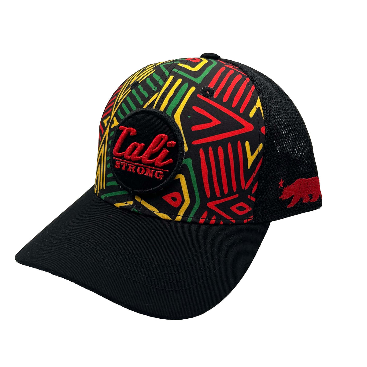 CALI Strong Tribal Tactical Trucker Hat Morale Patch - Headwear - Image 1 - CALI Strong