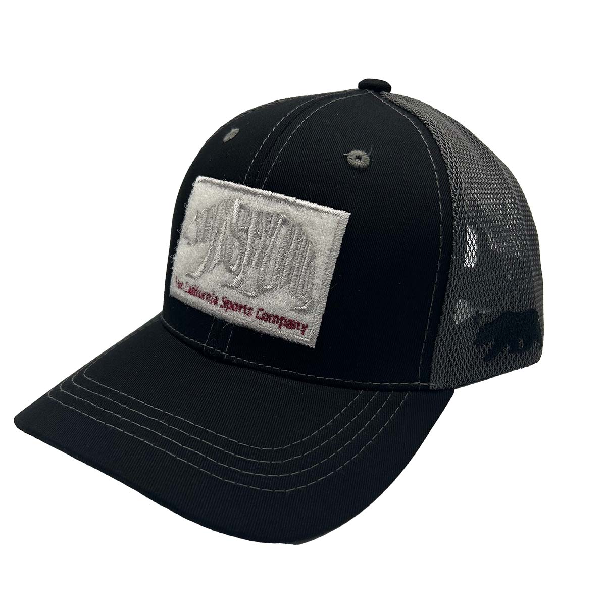 CALI Strong Original Tactical Trucker Hat Morale Patch Black Grey - Headwear - Image 2 - CALI Strong