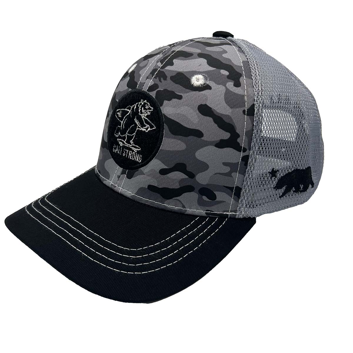 CALI Strong Urban Camo Tactical Trucker Hat Morale Patch - Headwear - Image 2 - CALI Strong
