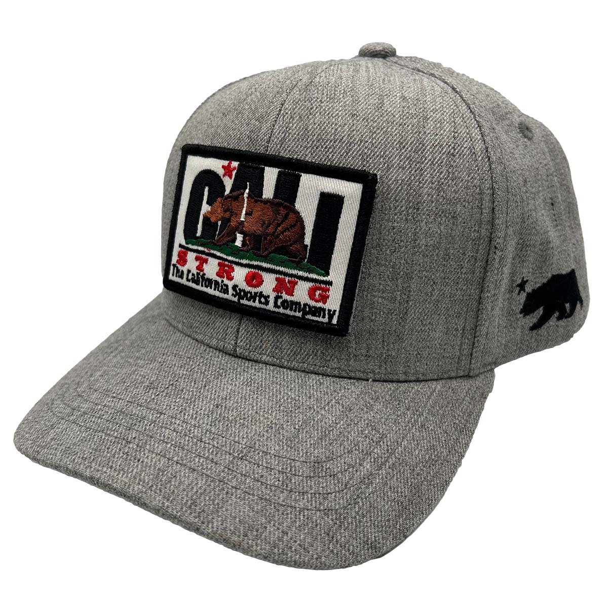 CALI Strong Original Tactical Hat Morale Patch Grey Black - Headwear - Image 1 - CALI Strong