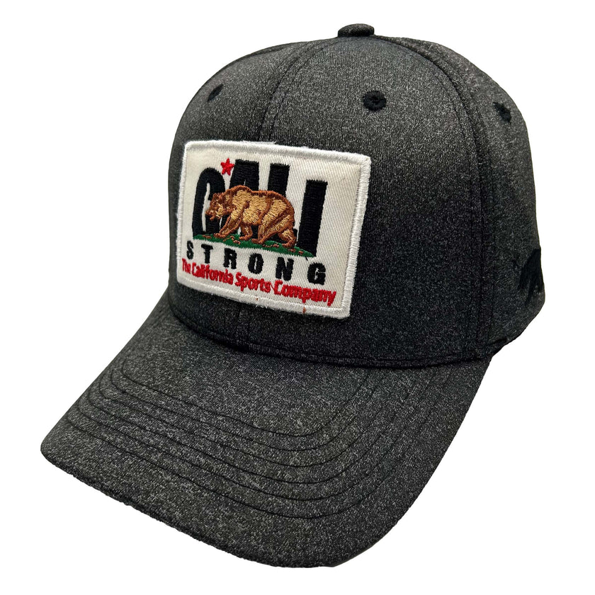 CALI Strong Original Tactical Hat Morale Patch Dark Grey Heather White - Headwear - Image 1 - CALI Strong