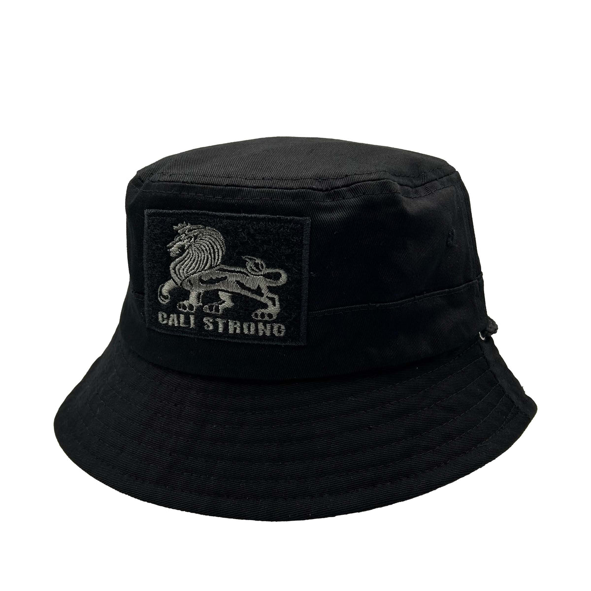 CALI Strong Leopard Reversible Black Bucket Hat Tactical Morale Patch - Bucket Hat - Image 2 - CALI Strong