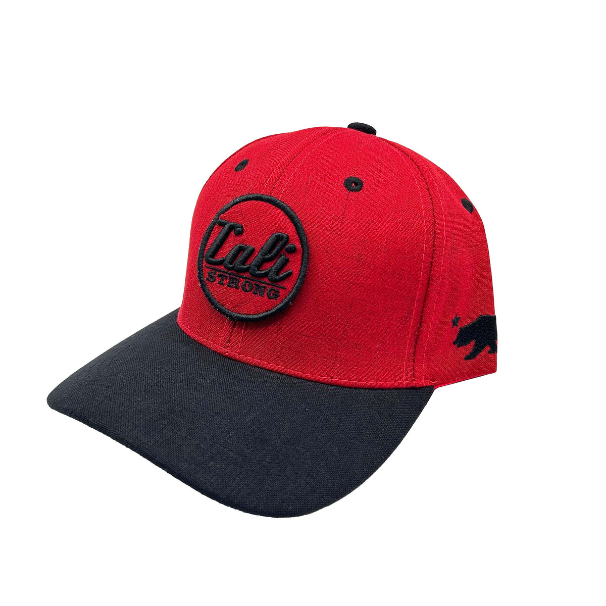 CALI Strong Classic Tactical Hat Morale Patch Red Black - Headwear - Image 1 - CALI Strong