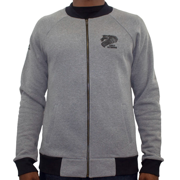 CALI Strong Lord Rasta Bomber Jacket Heather Gray - Jacket - Image 1 - CALI Strong