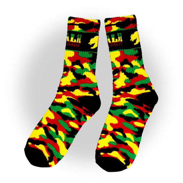 CALI Strong Rasta Camo Crew Socks - Socks - Image 2 - CALI Strong