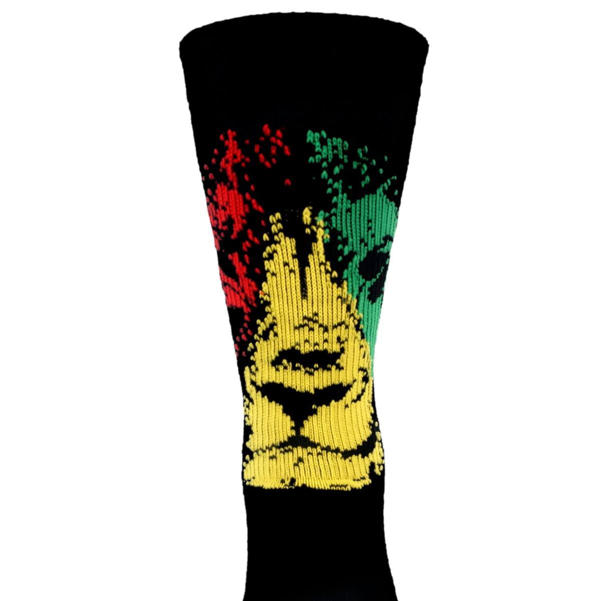 CALI Strong Triangle Rasta Athletic Crew Socks - Socks - Image 2 - CALI Strong