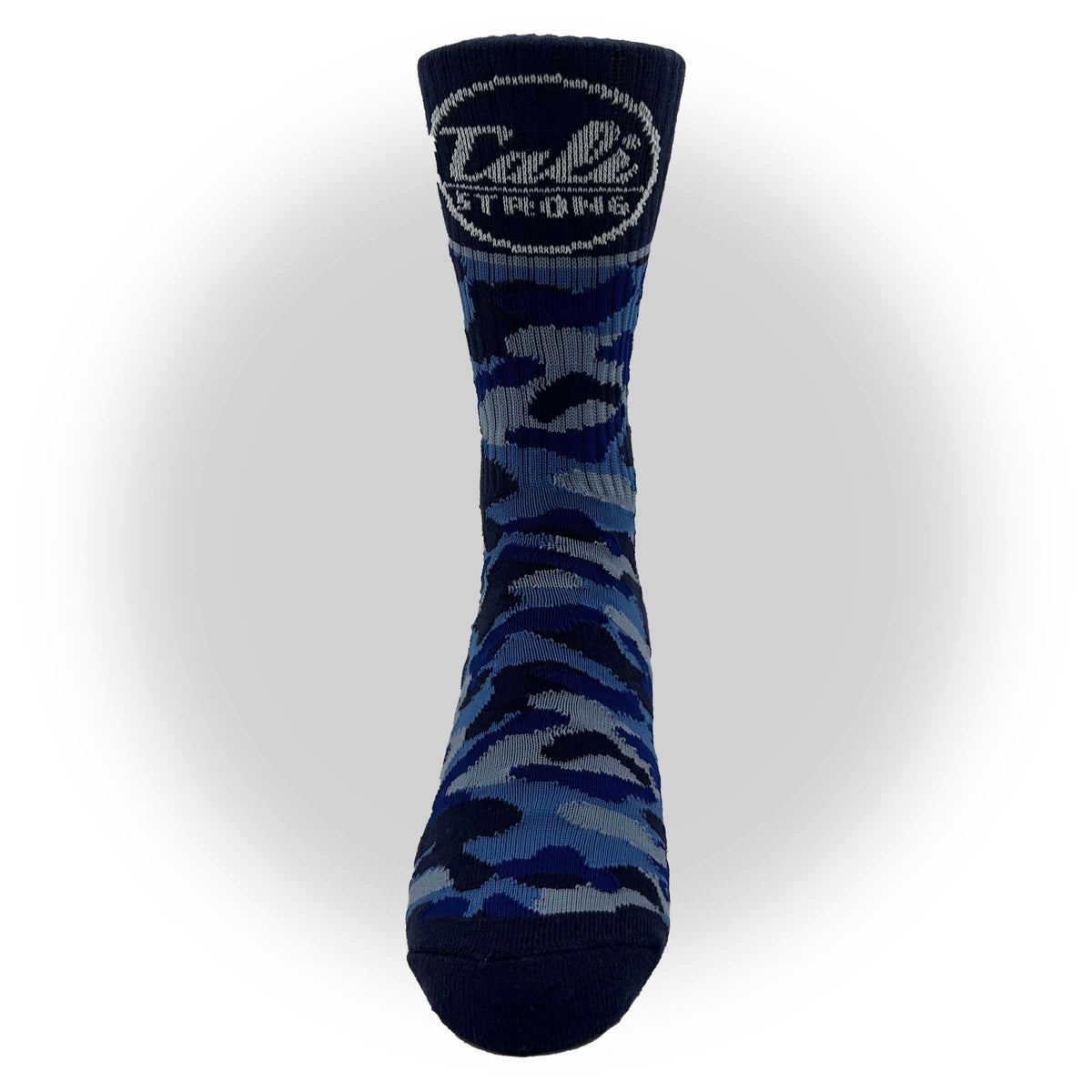 CALI Strong Urban Camo Athletic Crew Socks Navy - Socks - Image 2 - CALI Strong