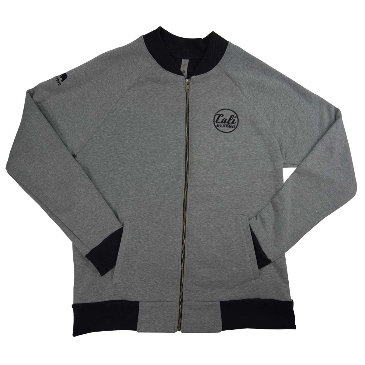 CALI Strong Classic Bomber Jacket Heather Gray - Jacket - Image 2 - CALI Strong