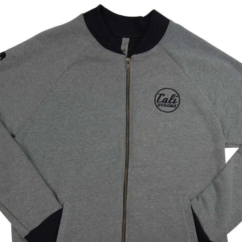 CALI Strong Classic Bomber Jacket Heather Gray - Jacket - Image 1 - CALI Strong