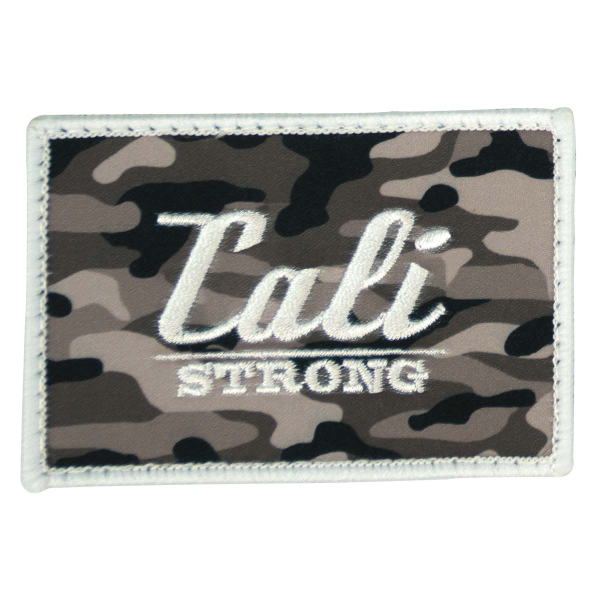 CALI Strong Urban Camo Grey Sublimated Embroidered Hook-and-Loop Morale Patch - Patches - Image 1 - CALI Strong