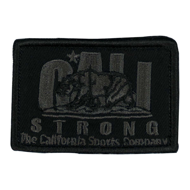 CALI Strong Original Black Grey Embroidered Hook-and-Loop Morale Patch - Patches - Image 1 - CALI Strong