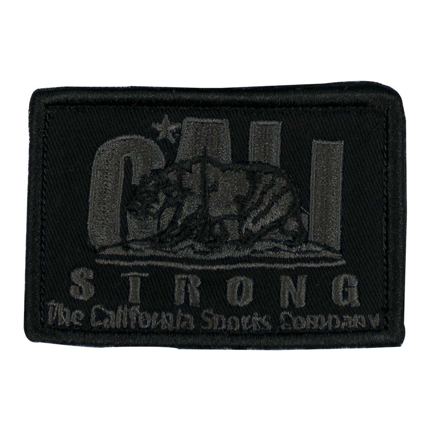 CALI Strong Original Black Grey Embroidered Hook-and-Loop Morale Patch - Patches - Image 1 - CALI Strong