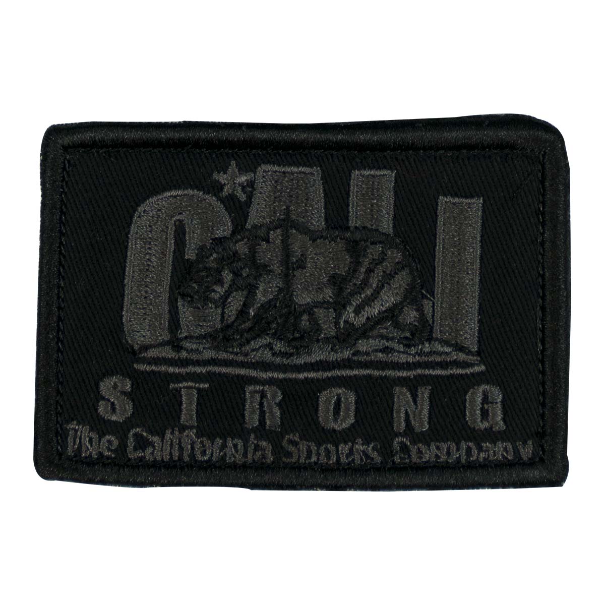 CALI Strong Original Black Grey Embroidered Hook-and-Loop Morale Patch - Patches - Image 1 - CALI Strong