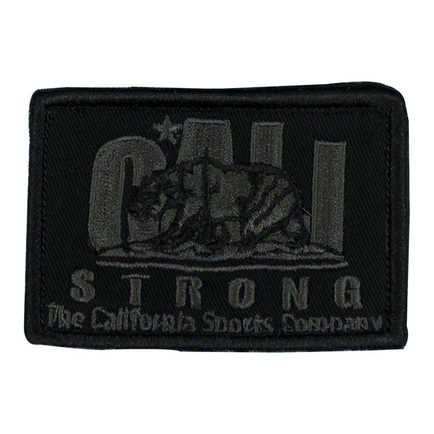 CALI Strong Original Black Grey Embroidered Hook-and-Loop Morale Patch - Patches - Image 1 - CALI Strong