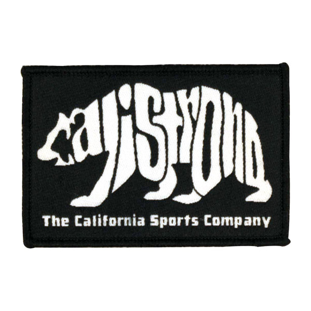 CALI Strong Word Bear Black Embroidered Hook-and-Loop Morale Patch - Patches - Image 1 - CALI Strong