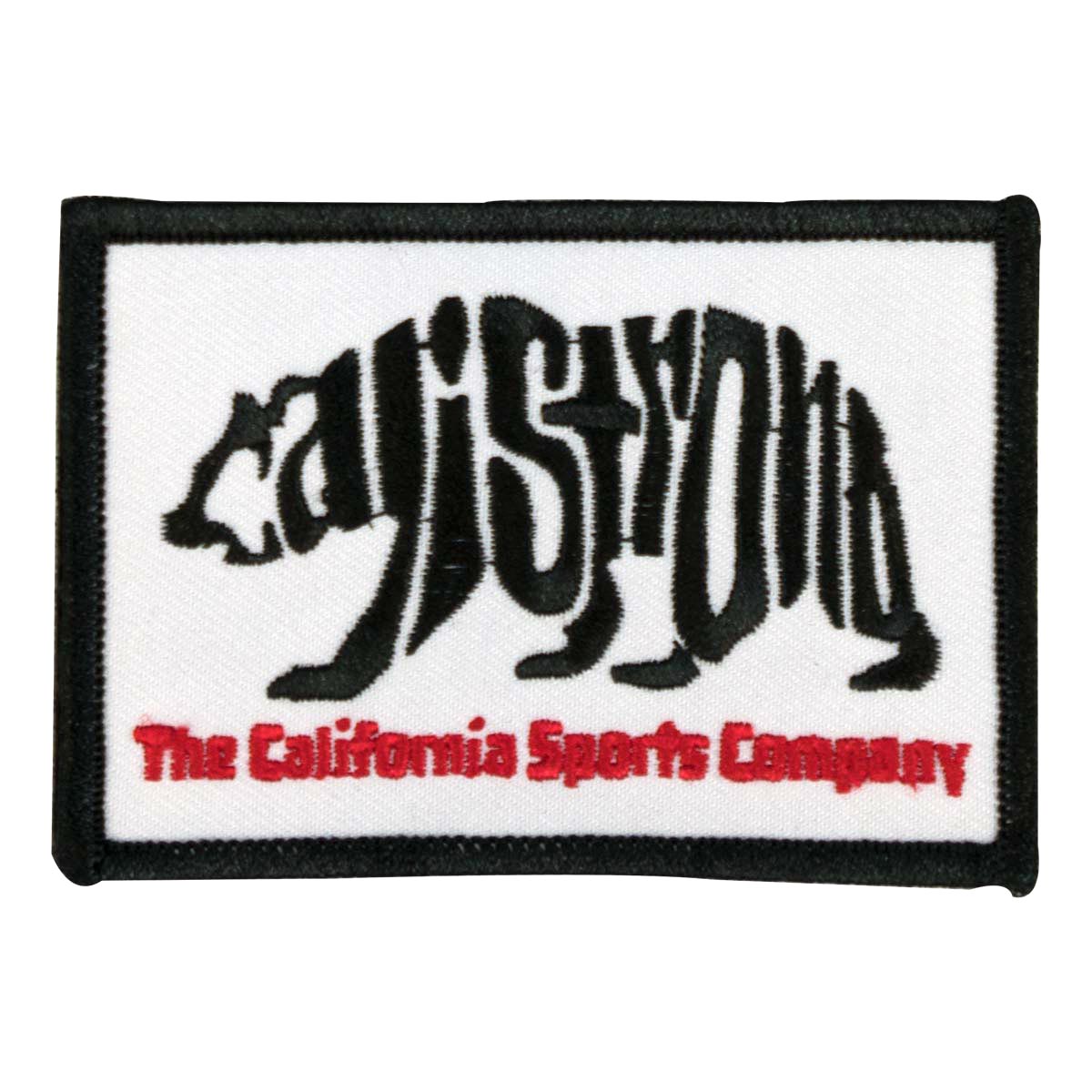 CALI Strong Word Bear White Embroidered Hook-and-Loop Morale Patch - Patches - Image 1 - CALI Strong