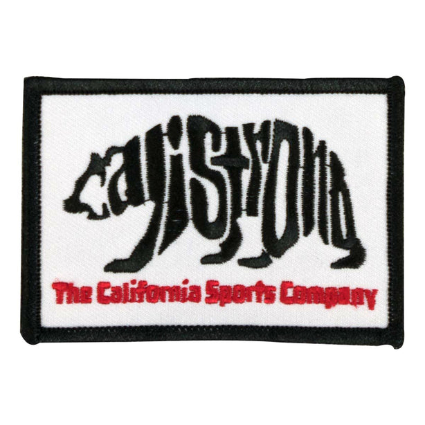 CALI Strong Word Bear White Embroidered Hook-and-Loop Morale Patch - Patches - Image 1 - CALI Strong