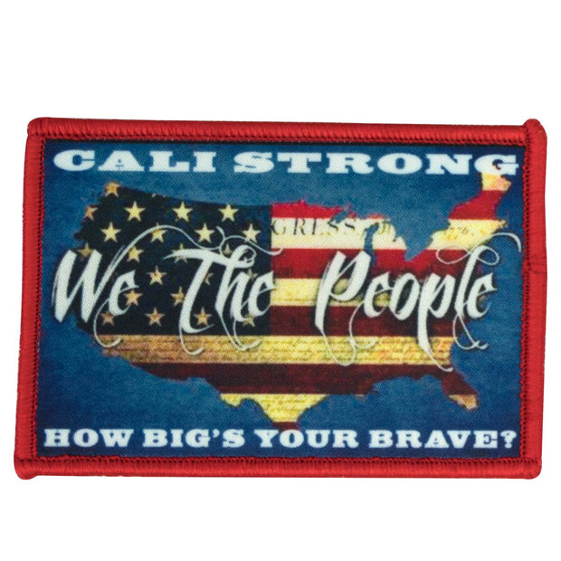 CALI Strong We The People Sublimated Hook-and-Loop Morale Patch - Patches - Image 1 - CALI Strong