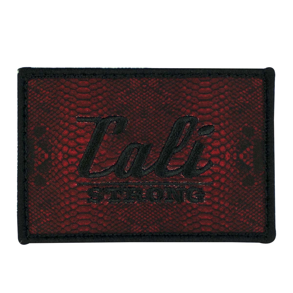 CALI Strong Snake Skin Red Sublimated Embroidered Hook-and-Loop Morale Patch - Patches - Image 1 - CALI Strong