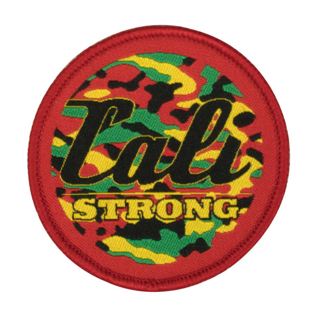 CALI Strong Urban Camo Rasta Round Embroidered Hook-and-Loop Morale Patch - Patches - Image 1 - CALI Strong